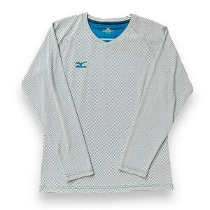 Mizuno Women’s Fastpitch Softball Training Top V-Neck Long Sleeve Size Large
